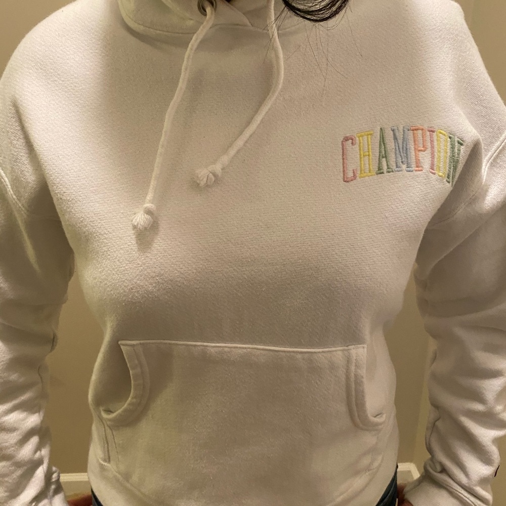Champion white hoodie